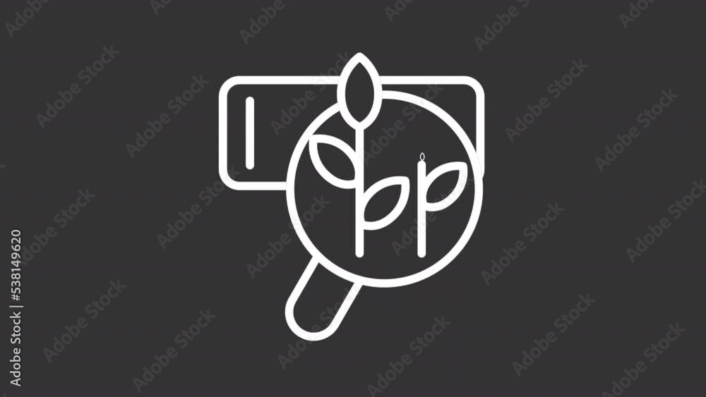 Animated searching white line icon. Search for information. No advertisers influence. Seamless loop HD video with alpha channel on transparent background. Motion graphic design for night mode Animated searching white line icon. Search for information. No advertisers influence. Seamless loop HD video with alpha channel on transparent background. Motion graphic design for night mode