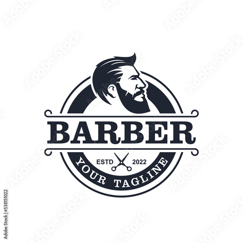 Barber Shop Logo design template