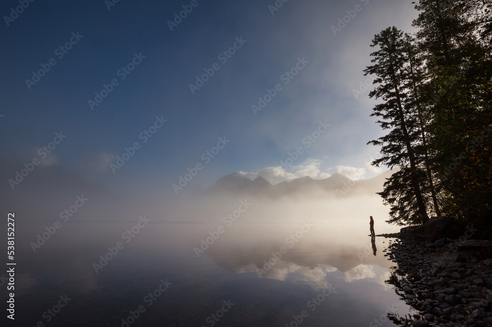 Fog on the lake Fog on the lake