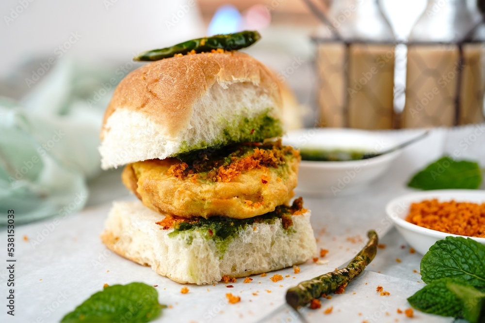 Homemade Vada Pav or Wada Pao - Indian potato sliders Homemade Vada Pav or Wada Pao - Indian potato sliders