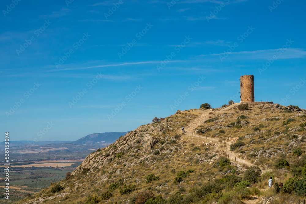 Ruins of the old fortress in Deifontes (Granada, Spain)