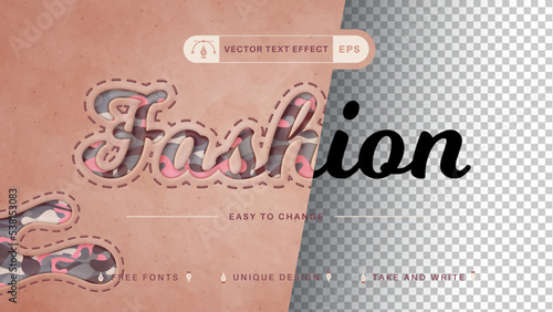 Fashion - Editable Text Effect, Font Style