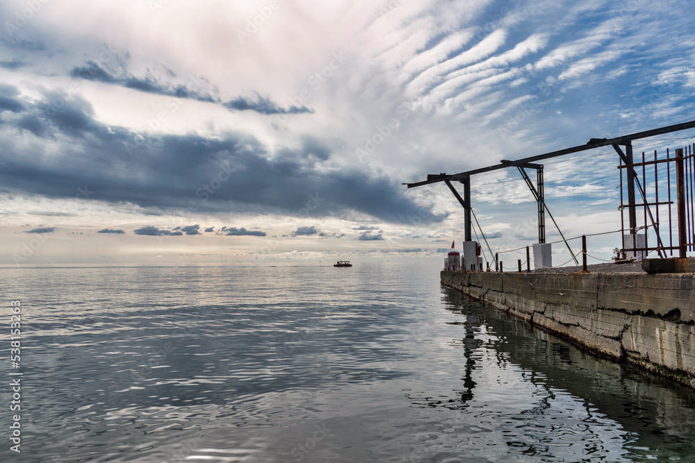 pier in the sea