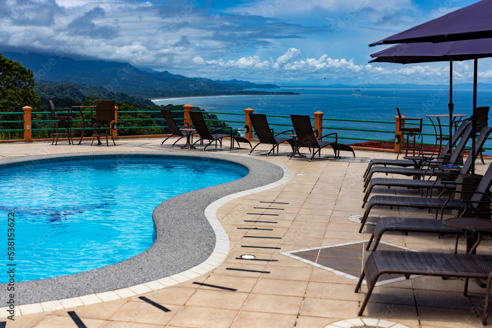 Hotel poolside, Costa Rica