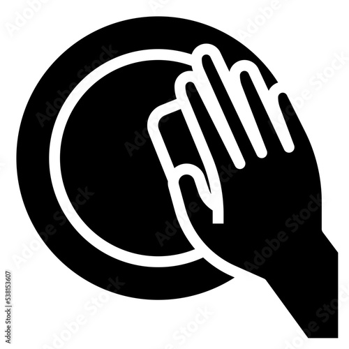 DISH WASHING glyph icon