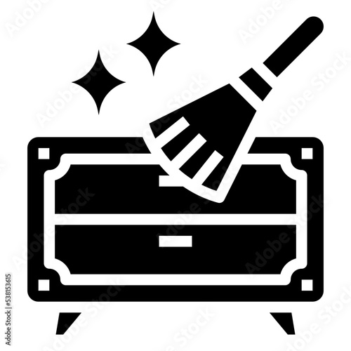 DUSTING glyph icon
