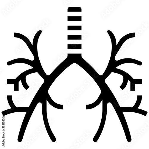 BRONCHUS glyph icon