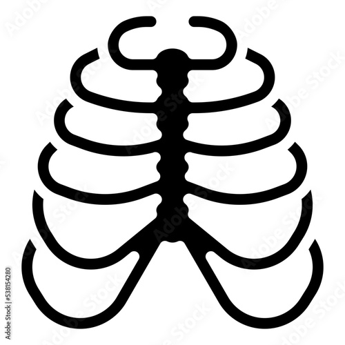 RIB CAGE glyph icon