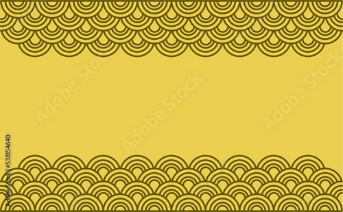 Japaneese Circle Desktop Background Upside Down Premium Color With Copy Space