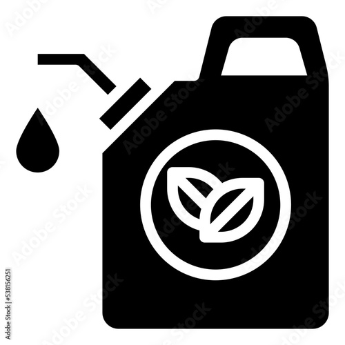 BIO FUEL glyph icon