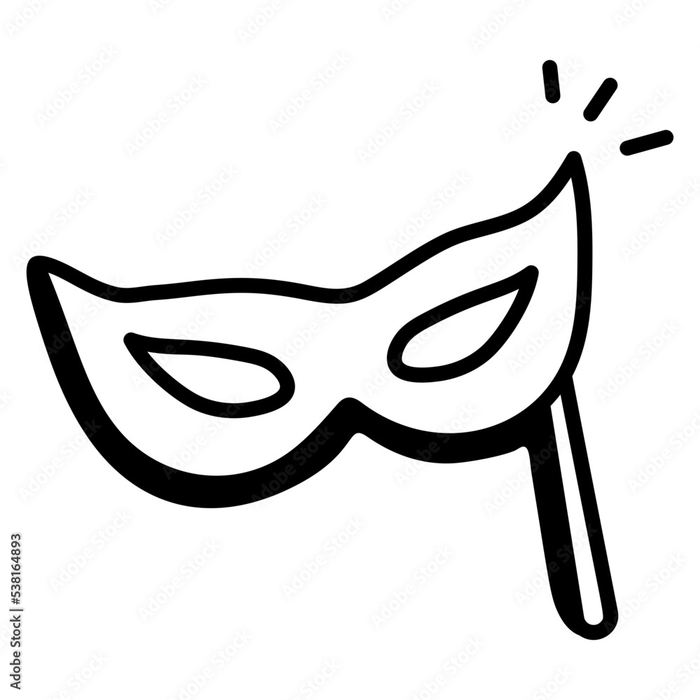 Check this doodle icon of masquerade Check this doodle icon of masquerade