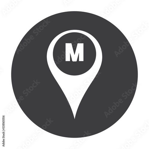 Metro pin icon