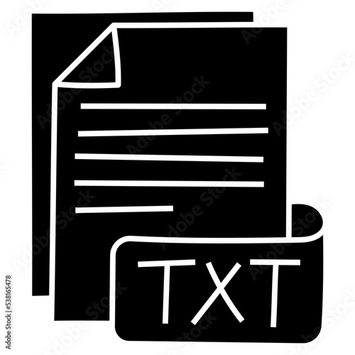 TXT glyph icon