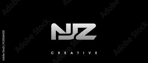 NJZ Letter Initial Logo Design Template Vector Illustration photo