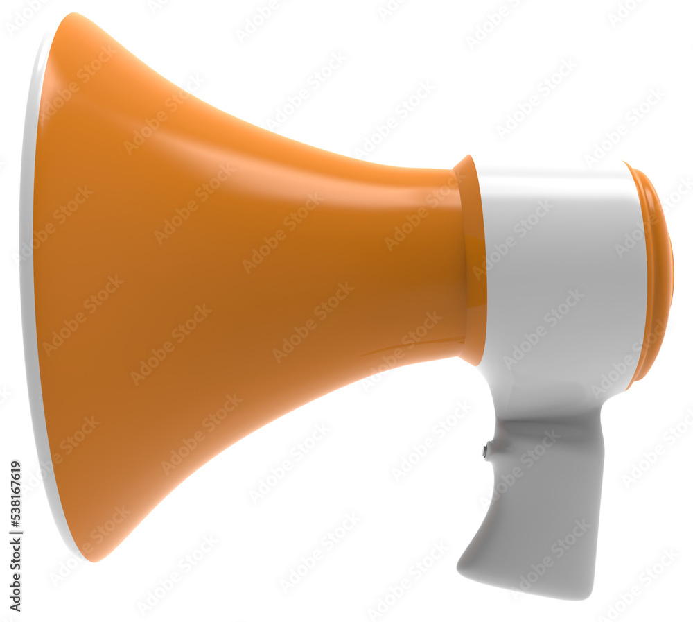 colored megaphone on transparent background colored megaphone on transparent background