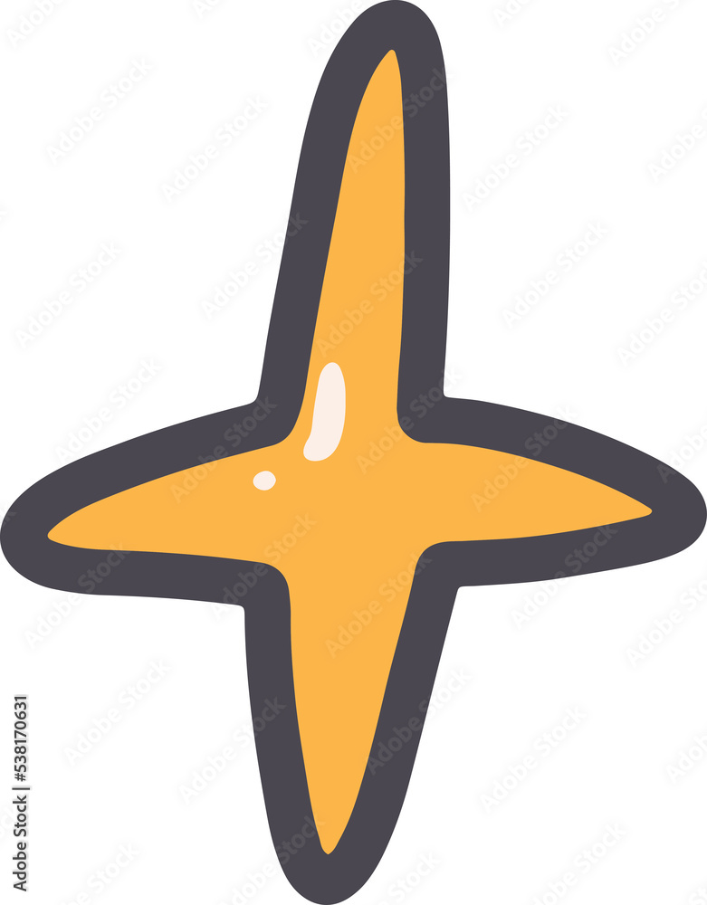 Cute star Illustration for design element Cute star Illustration for design element