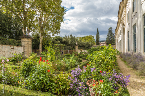 Florence  Italy. Landscape in the Boboli Gardens  UNESCO list 