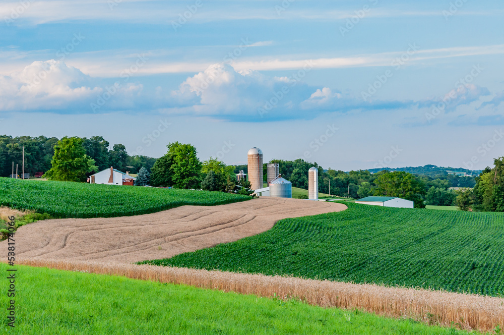 Beautiful York County Farmland, Pennsylvania USA, Pennsylvania