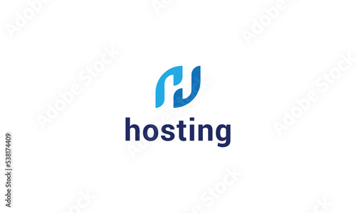 Letter H creative simple and Technological modern logo