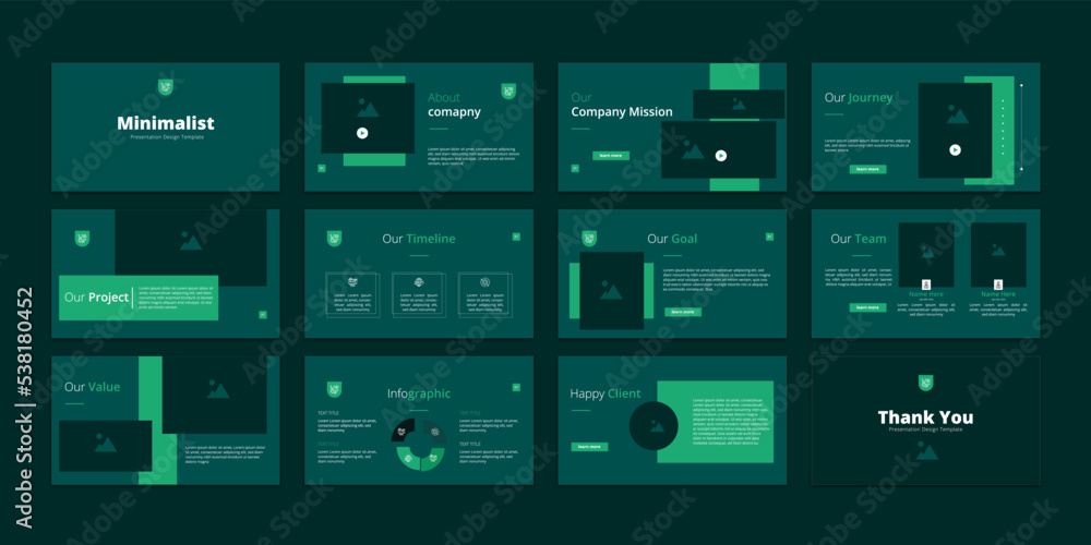 business minimal slides presentation background template, simple style presentation layout template. landing page, annual report, company profile. 