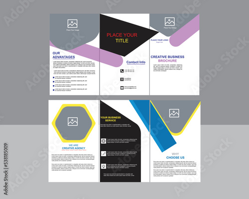 Creative corporate business brochure design and template