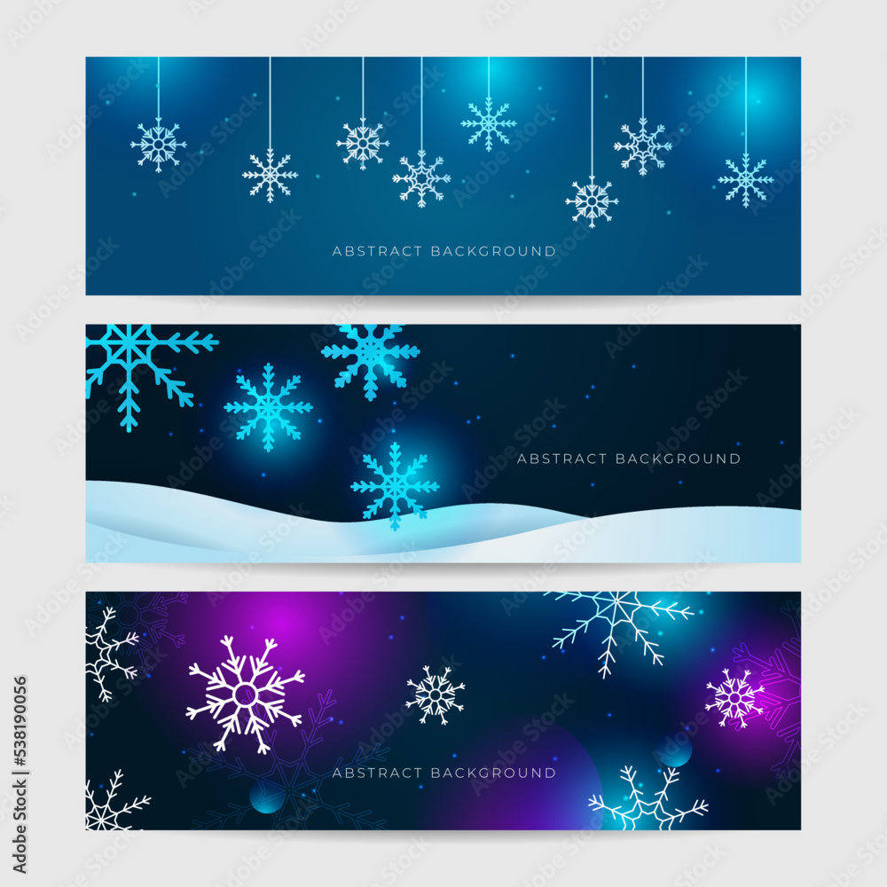 Christmas blue background with snow and snowflake Christmas blue background with snow and snowflake