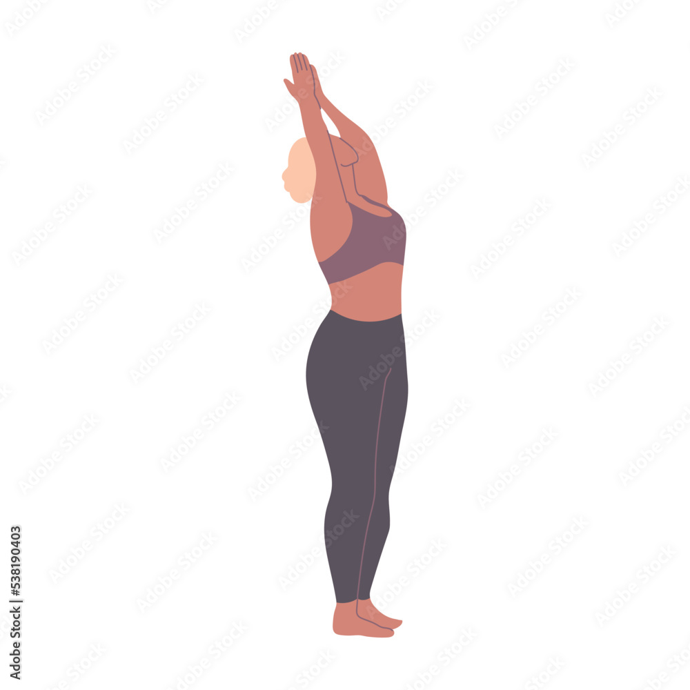 Blonde woman doing yoga vector illustration. Blonde woman doing yoga vector illustration.