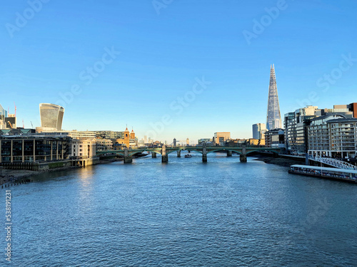 city skyline from the thames