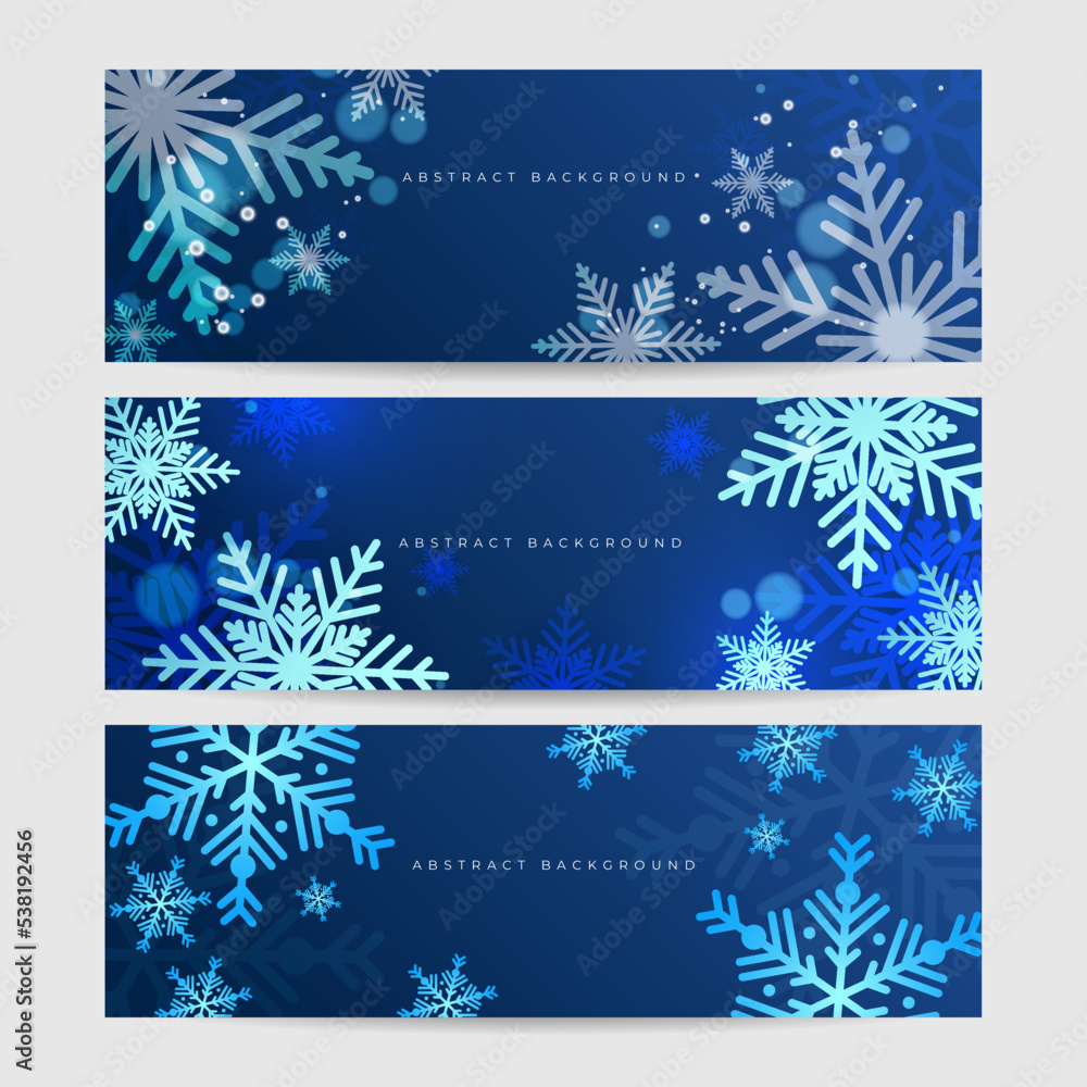 Christmas blue background with snow and snowflake. Christmas card with snowflake border vector illustration Christmas blue background with snow and snowflake. Christmas card with snowflake border vector illustration