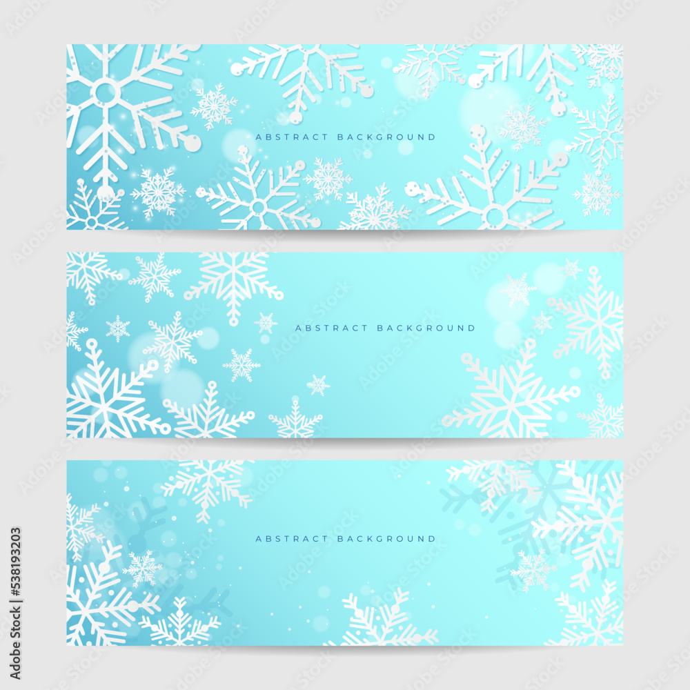 Christmas blue background with snow and snowflake. Christmas card with snowflake border vector illustration Christmas blue background with snow and snowflake. Christmas card with snowflake border vector illustration