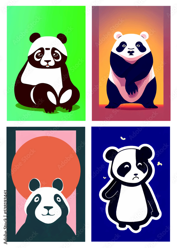 Panda Illustartion Panda Illustartion