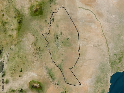 Kitui, Kenya. Low-res satellite. No legend photo