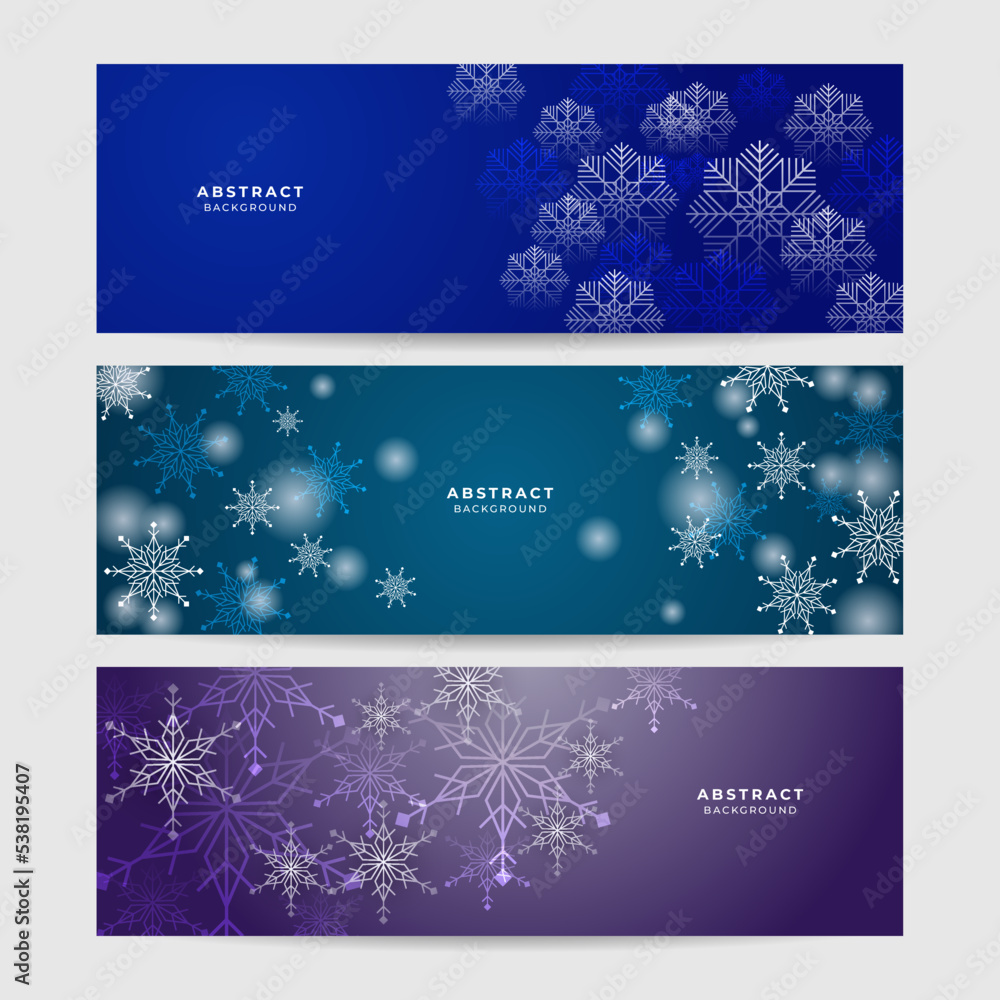 Beautiful christmas snowflake banner background with text space Beautiful christmas snowflake banner background with text space