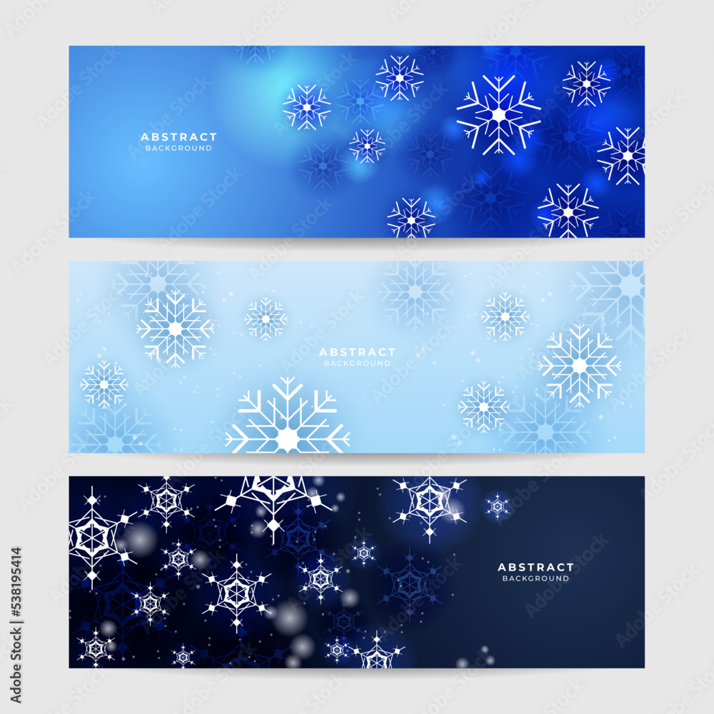 © Salman - Beautiful christmas snowflake banner background with text space © Salman - Beautiful christmas snowflake banner background with text space