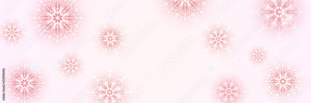 Christmas red background with snow and snowflake Christmas red background with snow and snowflake