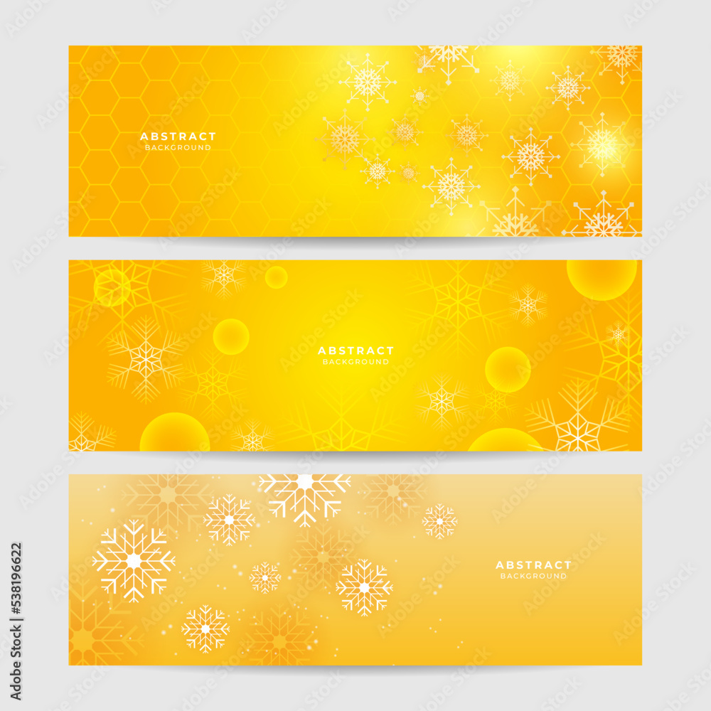 Christmas red background with snow and snowflake