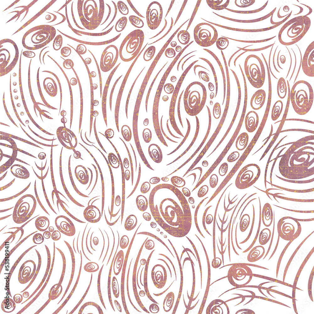 Abstract seamless pattern on transparent background. Paper texture, pink watercolor stains and splashes and threads of golden glitter on pattern. (pattern: sp01a) Abstract seamless pattern on transparent background. Paper texture, pink watercolor stains and splashes and threads of golden glitter on pattern. (pattern: sp01a)