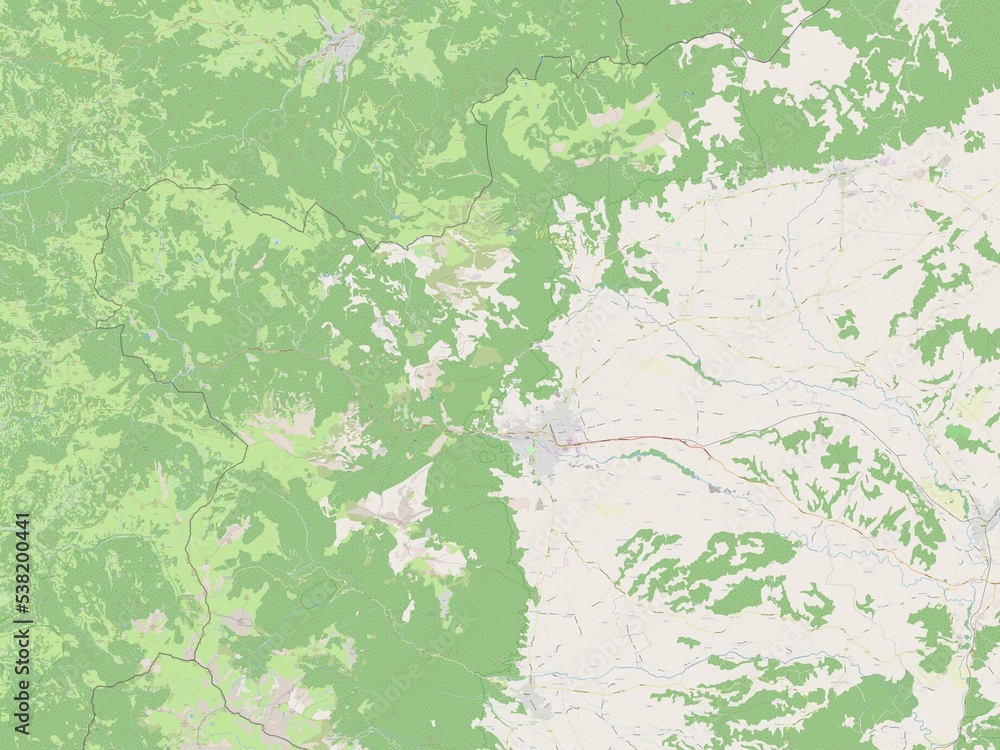 Peja, Kosovo. OSM. No legend Peja, Kosovo. OSM. No legend