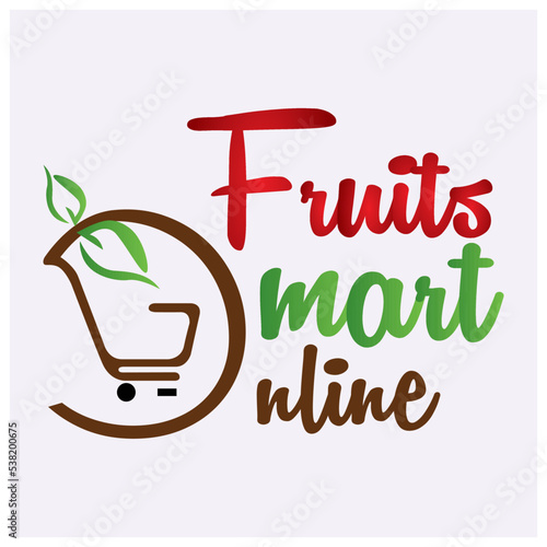 Online Mart Logo and Fruit Mart Logo