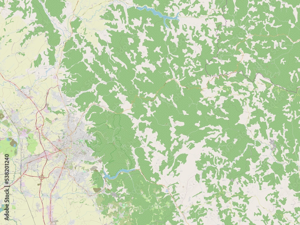 Prishtina, Kosovo. OSM. No legend Prishtina, Kosovo. OSM. No legend