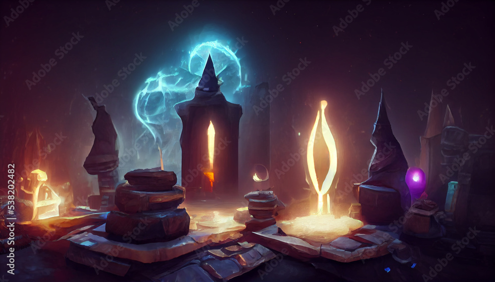 Fototapeta premium ancient magic temple