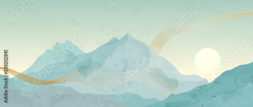 Abstract vector floral art background. Golden flowers and herbs in botanical style on a beige background. Luxury botanical cover design, vector art for wallpaper or wall decoration. hand drawing