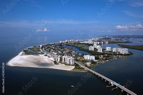 Canvas Print fort myers beach before hurricane Ian