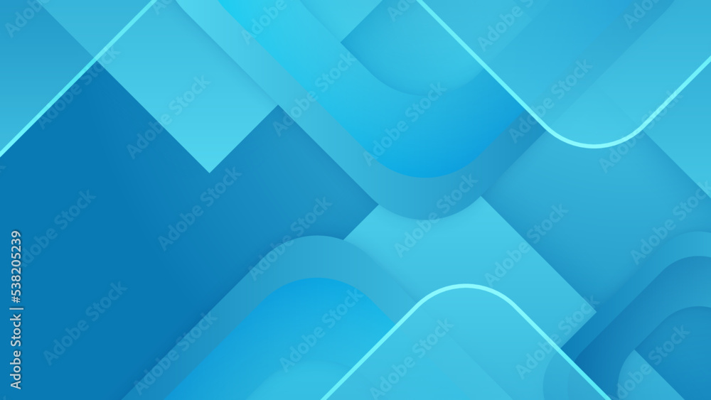 Obraz premium Modern blue abstract background. Vector abstract graphic design banner pattern presentation background web template.