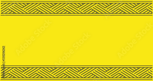 ethnic tribal pattern yellow background
