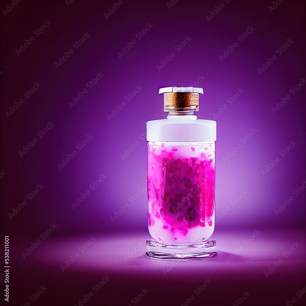 Bottle of love potion valentines day love concept Bottle of love potion valentines day love concept