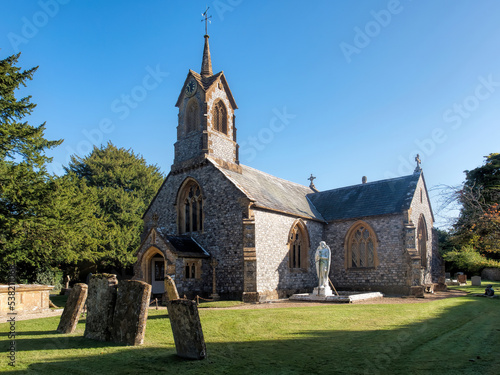 The Church of St Thomas in Cricket St Thomas, Somerset, England 