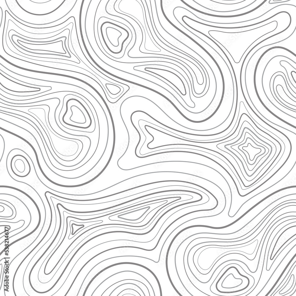 Topographic contour lines map seamless pattern. Topographic contour lines map seamless pattern.