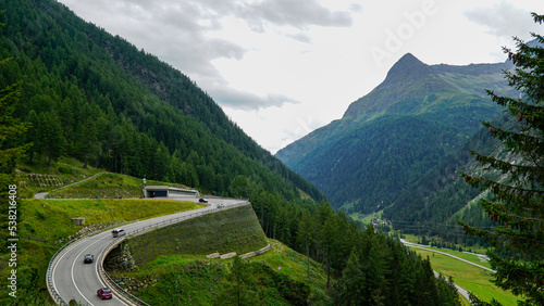 Serpentine road in Austria, Tyrol. © Alexander