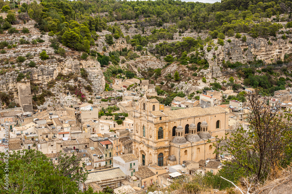 Aerial view of The Sanctuary of Scicli